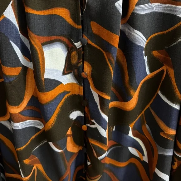 Multi pattern blouse - Picture 3 of 4